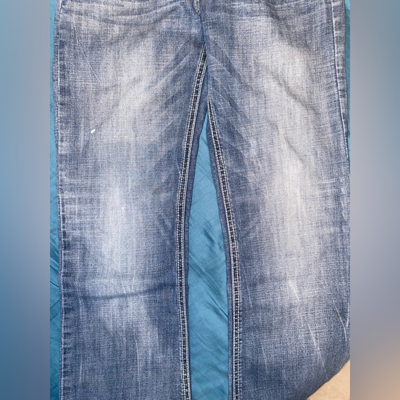 Wrangler Jeans Shilo,Ultimate Riding,Size 3/4/32,Dark Faded Wash,Slight Distress - Picture 5 of 8